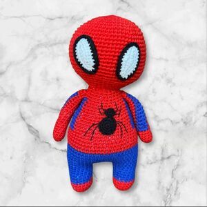 Handmade Crocheted Spider-Man Doll – Soft, Heroic, and One-of-a-Kind!